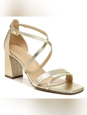 Naturalizer Women's Tiff Sandal Gold Size 8 WIDE